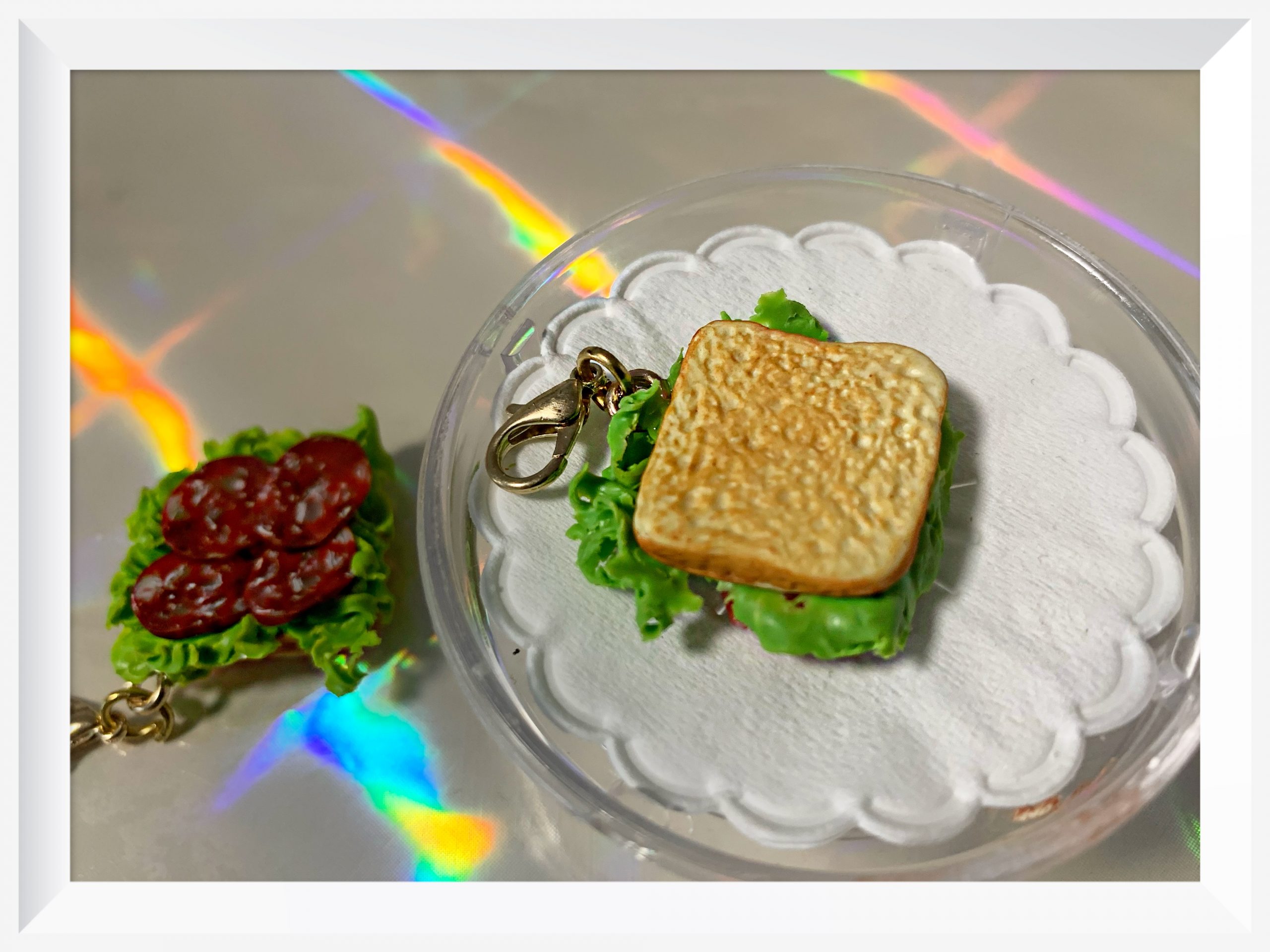 Salami Sandwich Miniatur Anhänger – Bild 2