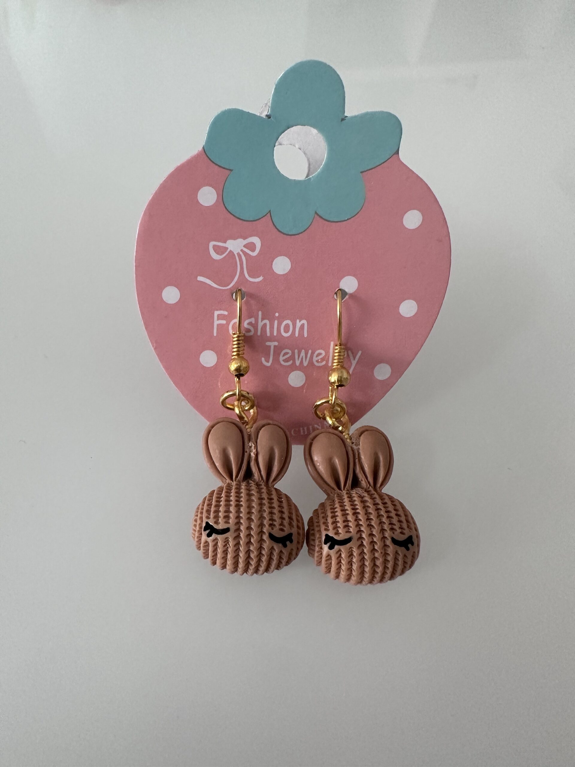 🎄Angebot🎄 Kawaii Strick Hasen Ohrringe – Bild 2