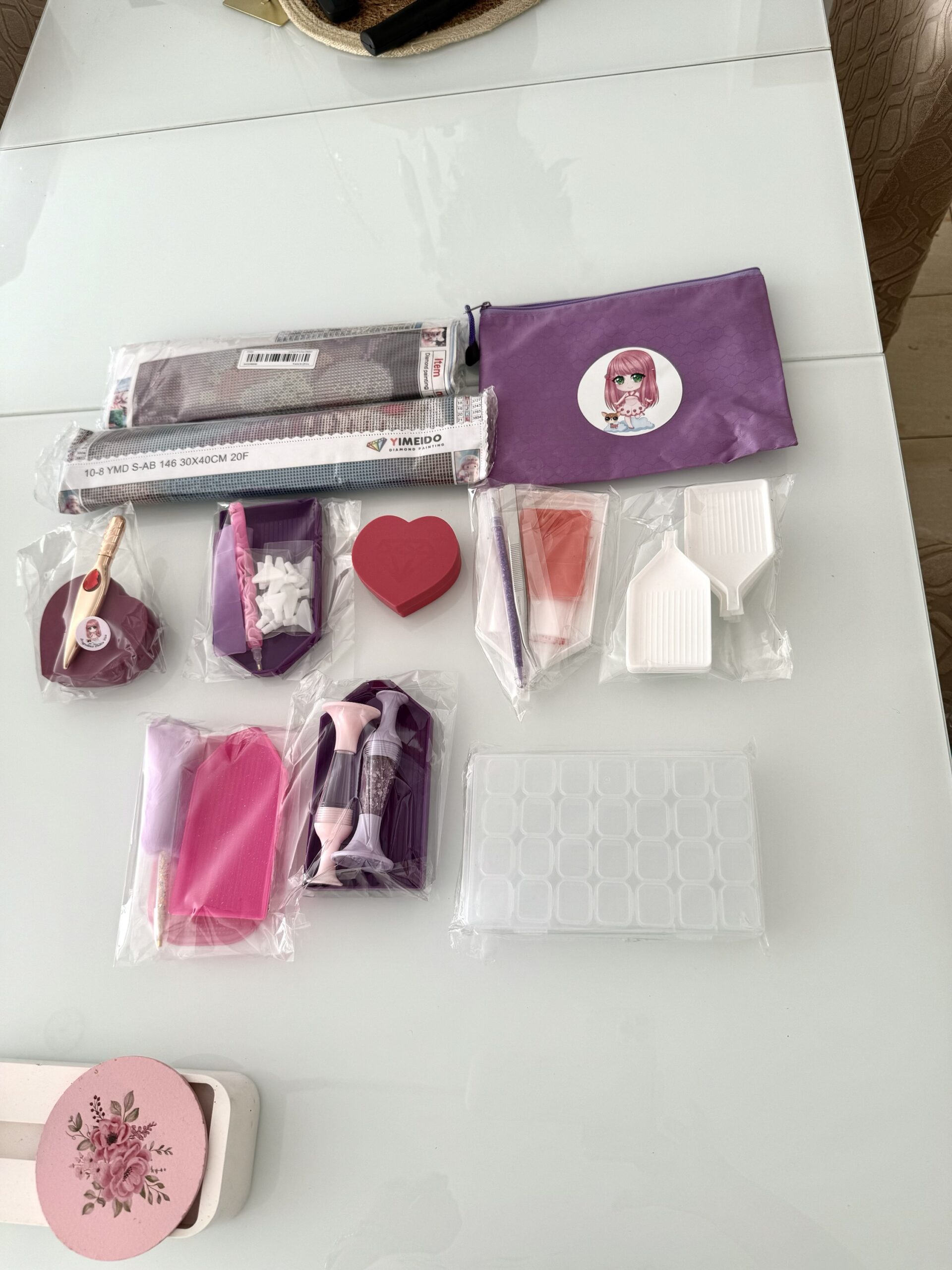 TOP ANGEBOT Diamondpainting Set Premium XL Lila / Pink  Set  ❣️ – Bild 2