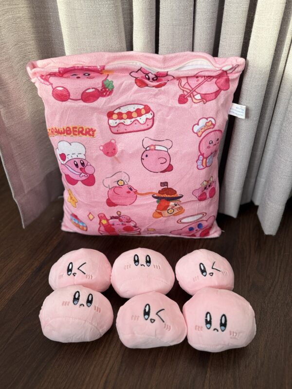 Kawaii Plusch Kissen+ 6 kleine Plüsch Kawaii Freunde – Bild 2