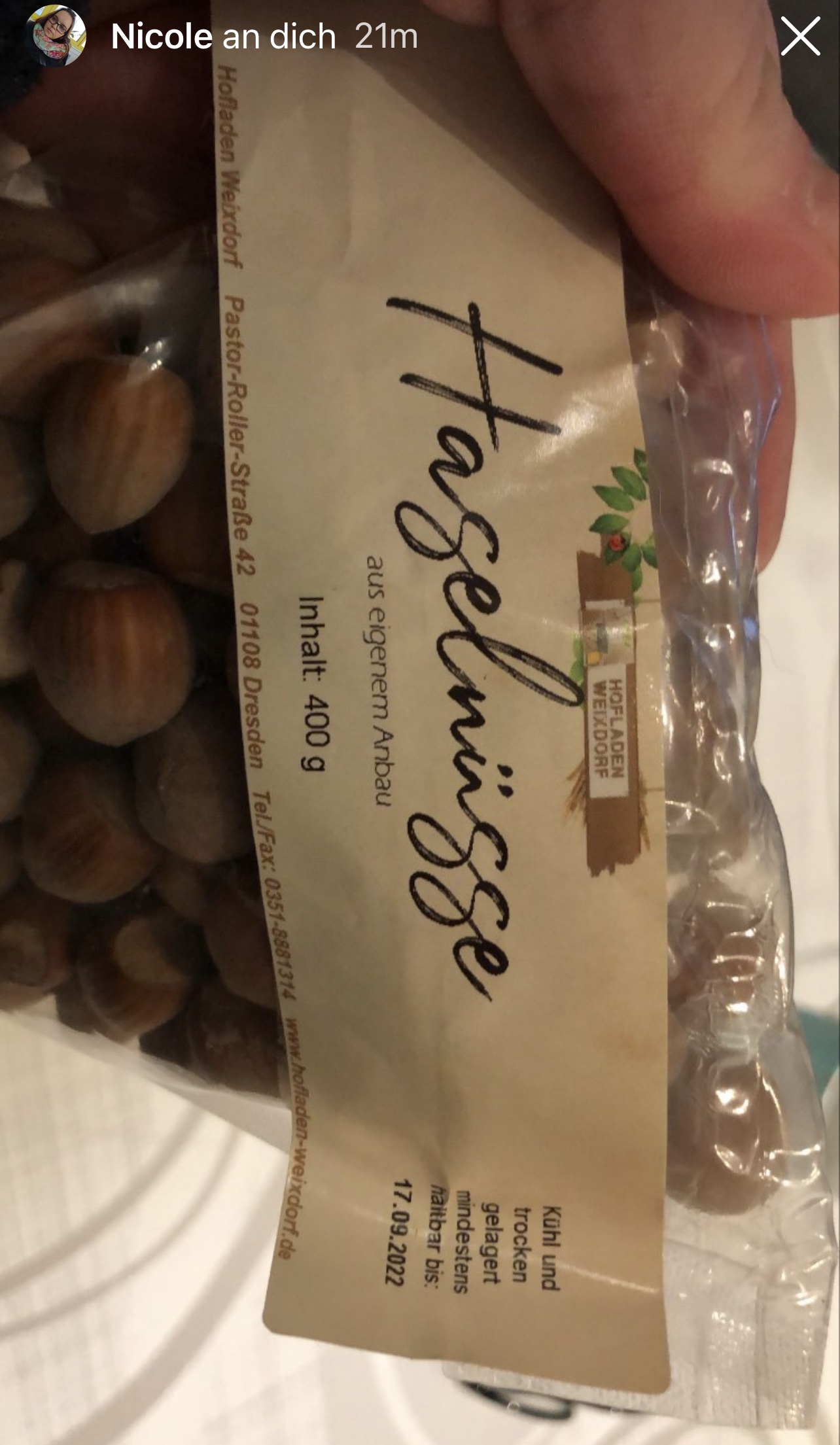 🎄Wunscherfüllender Haselnuss Anhänger aus echten Nüssen von Moritzburg 🪄💫🎄 – Bild 5